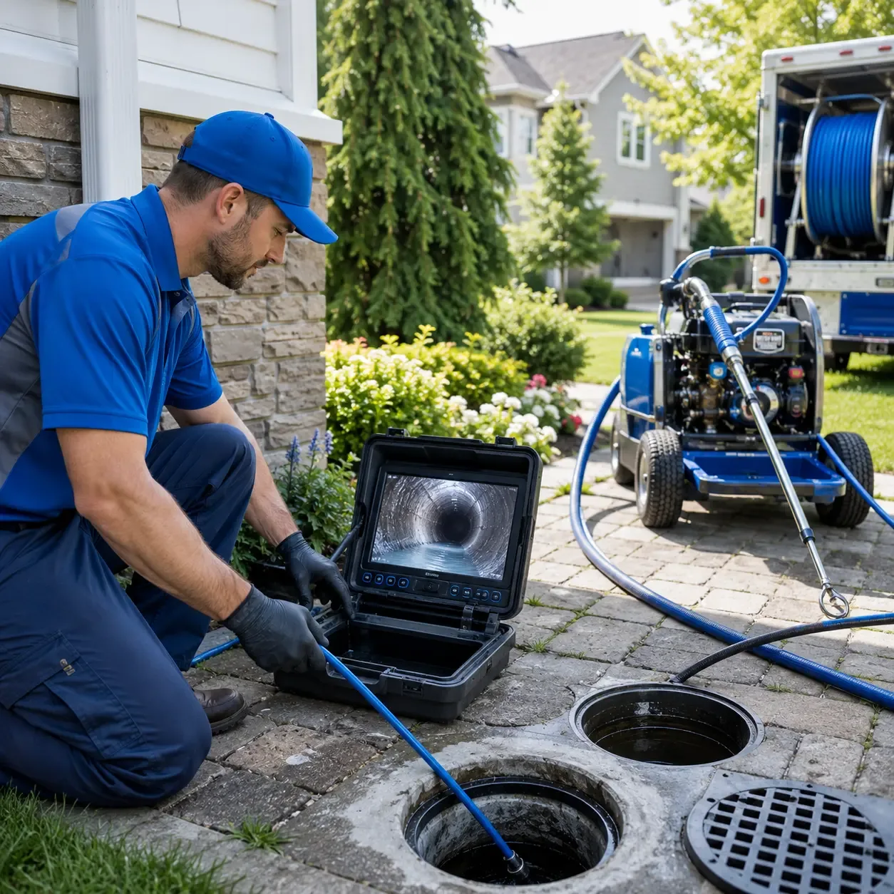Outdoor drain cleaning professionals serving Lawrenceville, IL